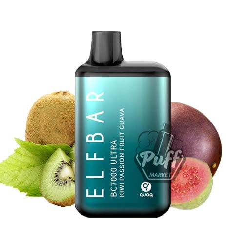 Elf Bar Bc7000 Ultra Kiwi Passion Fruit Guava Puff