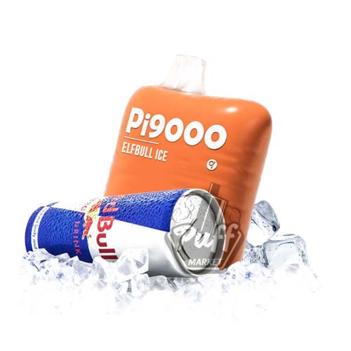 Elf Bar Pi9000 Elfbull Ice satın al - Enerji içeceği ve mentol aromalı puff bar